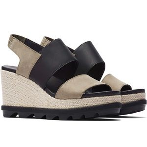 Sorel Joanie 11 Slingback leather wedge sandal size 11